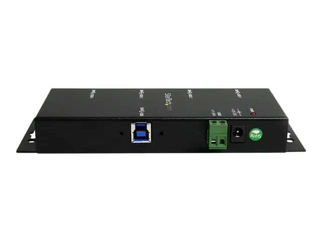 StarTech.com 4-Port USB 3.0 Hub - Metal Industrial USB-A Wall or D...
