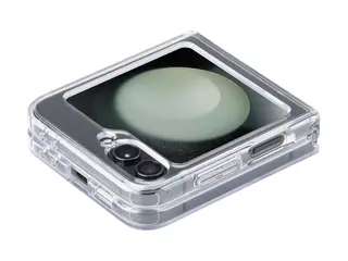 Cellular Line Impact Clear - Lommebok for mobiltelefon hard back - gummi - gjennomsiktig - for Samsung Galaxy Z Flip6, Z Flip7 FE