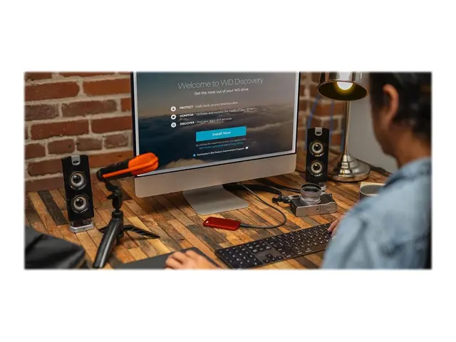 WD My Passport SSD WDBAGF0020BRD - kryptert 2 TB ekstern (bærbar) ...