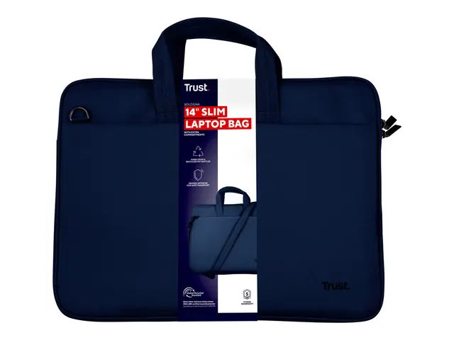 Trust Bologna Slim - Notebookbæreveske - 14" - blå
