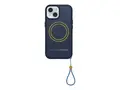 OtterBox Sole Series - Baksidedeksel for mobiltelefon MagSafe-samsvar - stoff - real quiet (blue) - for Apple iPhone 13, 14, 15, 16e