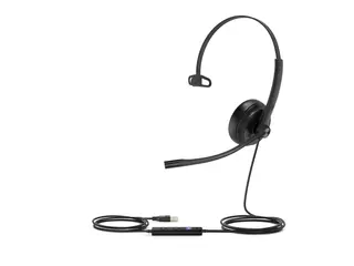 Yealink UH34 Mono - Hodesett - on-ear kablet - USB - svart - Certified for Microsoft Teams