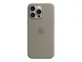 Apple - Baksidedeksel for mobiltelefon MagSafe-samsvar - silikon - leire - for iPhone 15 Pro Max