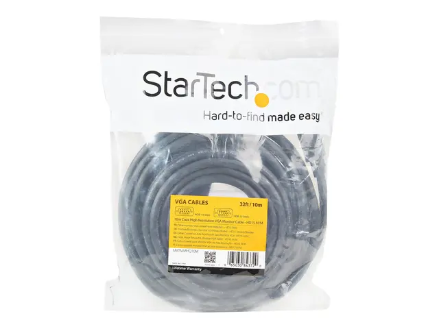 StarTech.com 10m Coax High Resolution Monitor VGA Cable HD15 M/M -...