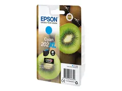 Epson 202XL - 8.5 ml - XL - cyan original - blære med RF/lyd-alarm - blekkpatron - for Expression Premium XP-6000, XP-6005