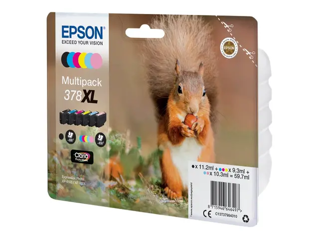 Epson 378XL Multipack - 6-pack - 59.7 ml - XL - svart, gul, cyan, ...