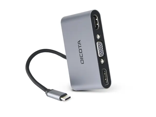 DICOTA 5-in-1 - dokkingstasjon - USB-C - DP, HDMI