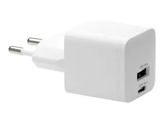 dbramante1928 re-charge Pro - Strømadapter 30 watt - 2 utgangskontakter (USB-C, USB) - hvit - Europa