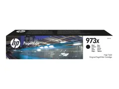 HP 973X - H&#248;y ytelse - svart - original PageWide - blekkpatron - for PageWide Managed P55250; PageWide Pro 452, 477, 552, 577, MFP 477