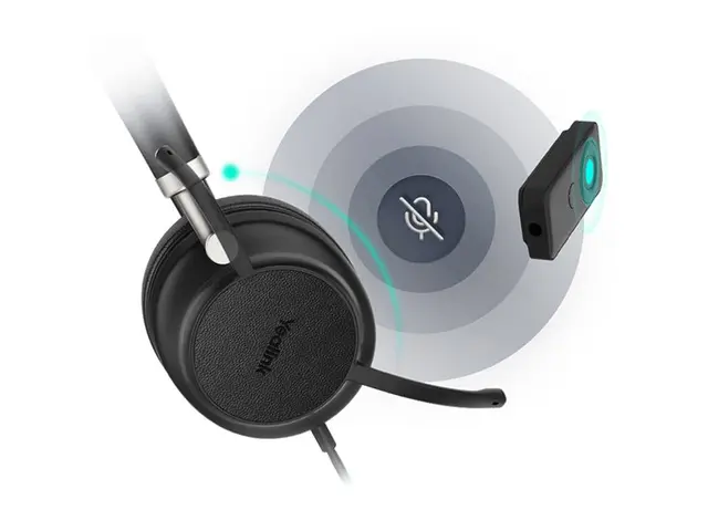 Yealink UH38 Mono - Hodesett on-ear Bluetooth trådløs, kablet USB ...