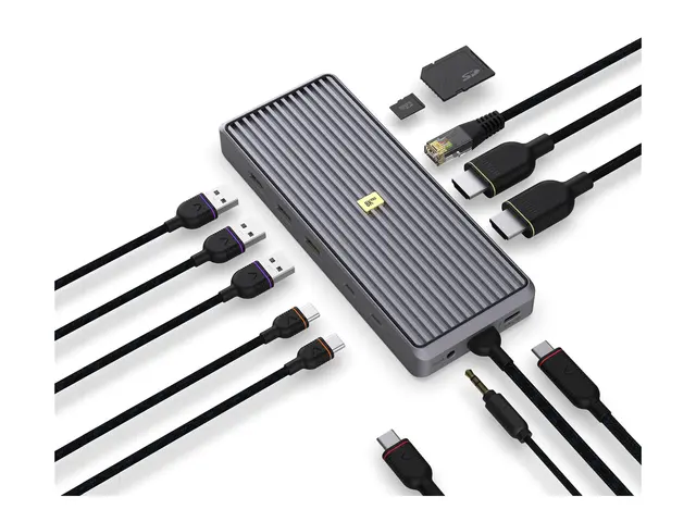 Unisynk - dokkingstasjon USB-C 2 x HDMI 1GbE