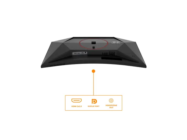 AOC Gaming CQ27G4Z2 - LED-skjerm - gaming kurvet - 27" - 2560 x 1440 QHD @ 260 Hz - Fast VA - 350 cd/m² - 3000:1 - DisplayHDR 400 - 0.3 ms - 2xHDMI, DisplayPort - svart, rød 