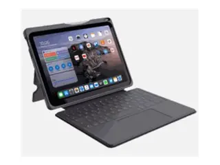 Deqster Plus - Tastatur og folioveske (keyboard) robust - med styrepute - USB-C - QWERTZ svart boks