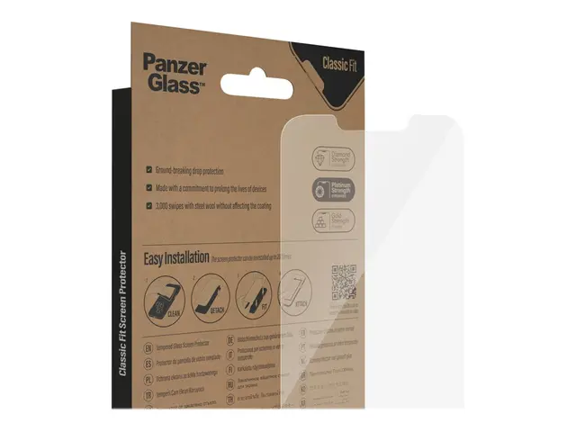 PanzerGlass - Skjermbeskyttelse for mobiltelefon klassisk passform...