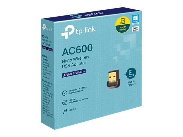 TP-Link Archer T2U Nano - Nettverksadapter USB 2.0 Wi-Fi 5