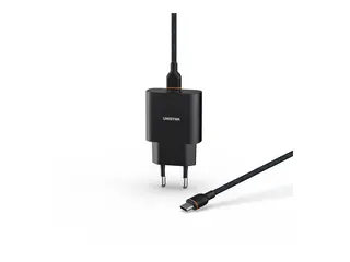 Unisynk Slim Wall Charger - Str&#248;madapter 20 watt - 3 A - PD 3.0 (24 pin USB-C)