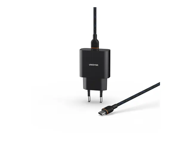 Unisynk Slim Wall Charger - Strømadapter 20 watt 3 A PD 3.0 (24 pi...