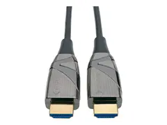 Eaton Tripp Lite Series 4K HDMI Fiber Active Optical Cable (AOC) 4K 60 Hz, HDR, 4:4:4 (M/M), 5 m (16 ft.) - HDMI-kabel - HDMI hann til HDMI hann - 5 m - fiberoptisk - svart - aktiv