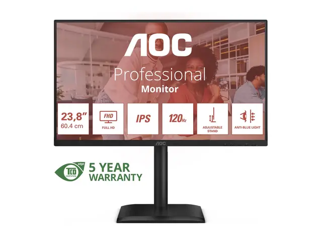 AOC 24E4U - LED-skjerm 24" (23.8" synlig) 1920 x 1080 Full HD (108...