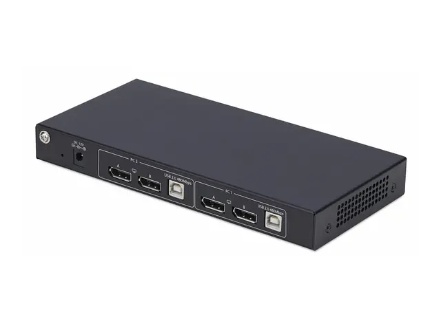 StarTech.com 2-Port Dual-Monitor DP KVM Switch w/Video Matrix, 4K ...