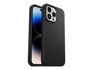 OtterBox Symmetry Series+ - Baksidedeksel for mobiltelefon antimikrobielt - MagSafe-samsvar - polykarbonat, syntetisk gummi - svart - for Apple iPhone 14 Pro Max