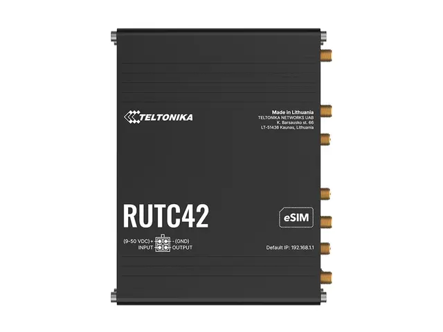 Teltonika RUTC42 - Trådløs ruter WWAN 4-portssvitsj 1GbE Wi-Fi 6 D...