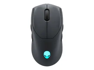 Alienware Tri-Mode Gaming Mouse AW720M - Mus optisk - 8 knapper - kablet, tr&#229;dl&#248;s - USB, 2.4 GHz, Bluetooth 5.1 - Dark Side of the Moon - l&#248;svekt - boks