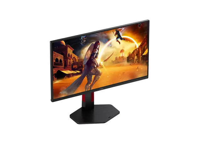 AOC Gaming 25G4ZR - G4 Series - LED-skjerm gaming - 25" (24.5" synlig) - 1920 x 1080 Full HD @ 240 Hz - Fast IPS - 300 cd/m² - 1000:1 - HDR10 - 0.5 ms - 2xHDMI, DisplayPort - svart, rød 