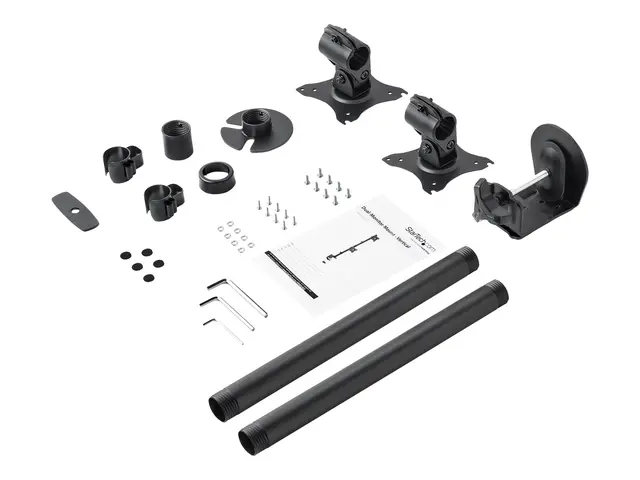 StarTech.com Vertical Desk Mount Dual Monitor Arm - For Monitors 1...