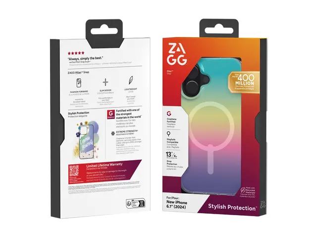 ZAGG Milan Snap - Baksidedeksel for mobiltelefon MagSafe-samsvar g...