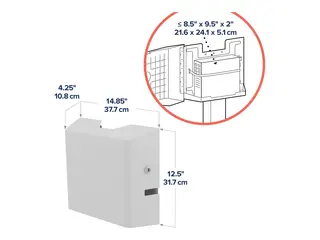 Ergotron - PC-monteringssett - veggmonterbar hvit