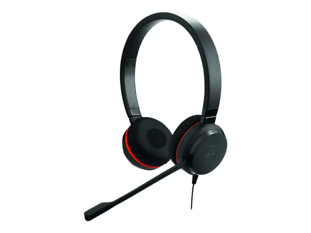 Jabra Evolve 30 II UC stereo - Hodesett on-ear kablet USB-C, USB-A...