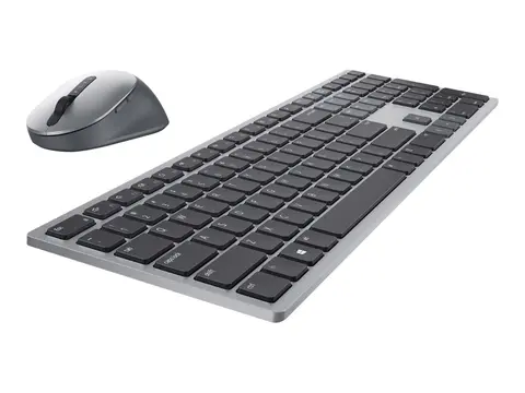Dell Pro Plus Keyboard and Mouse KM7321W Tastatur- og mussett - tr&#229;dl&#248;s - 2.4 GHz, Bluetooth 5.0 - QWERTY - US International - titangr&#229; - med 3 years NBD Advance Exchange