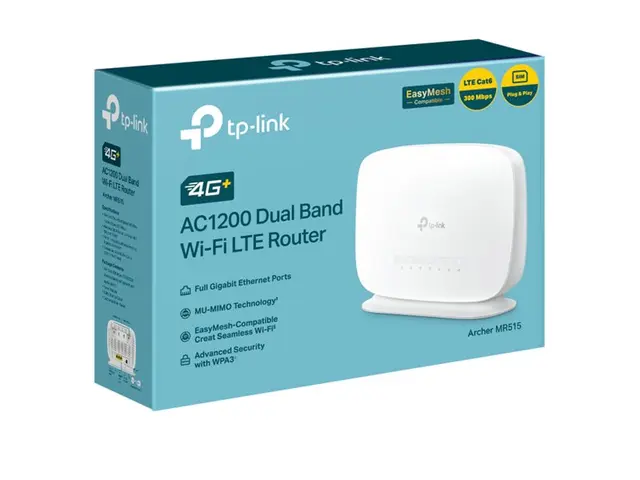 TP-Link Archer MR515 V1 - Trådløs ruter - WWAN 3-portssvitsj - 1Gb...