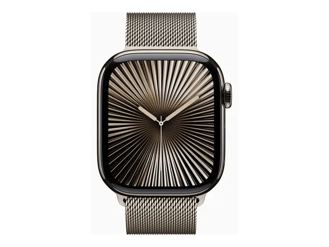 Apple Watch Series 10 (GPS + Cellular) - 42 mm naturlig titan smar...