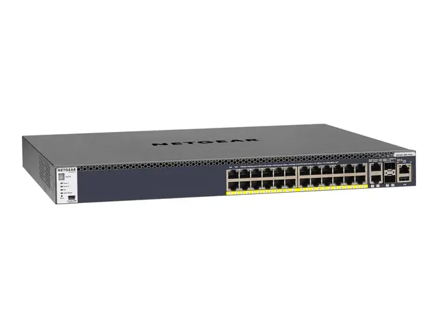 NETGEAR M4300-28G-PoE+ - Switch - L3 - Styrt - 2 x 10/100/1000/100...