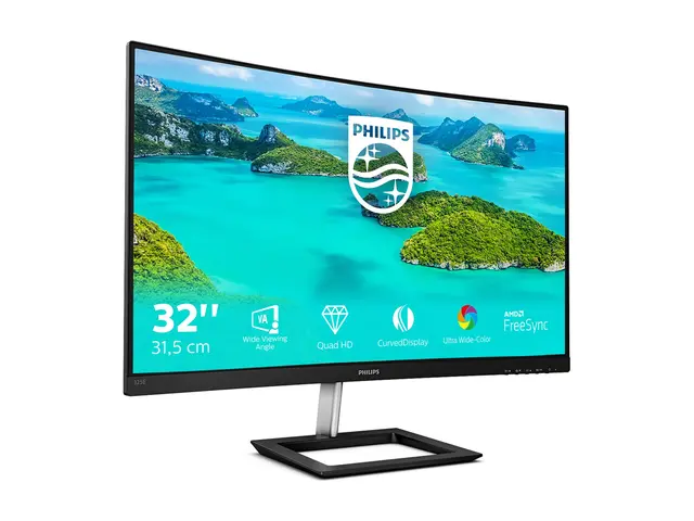 Philips E-line 325E1C - LED-skjerm - kurvet - 32" (31.5" synlig) -...