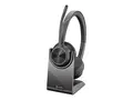 HP Poly Voyager 4320-M - Voyager 4300 UC series hodesett - on-ear - Bluetooth - trådløs, kablet - USB-C - svart - Certified for Microsoft Teams, Zoom Certified