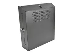 Eaton Tripp Lite Series 4U Wall Mount Low Profile Secure Rack Enclosure Cabinet Vertical Rack skap - veggmonterbar - svart - 4U - 19&quot;