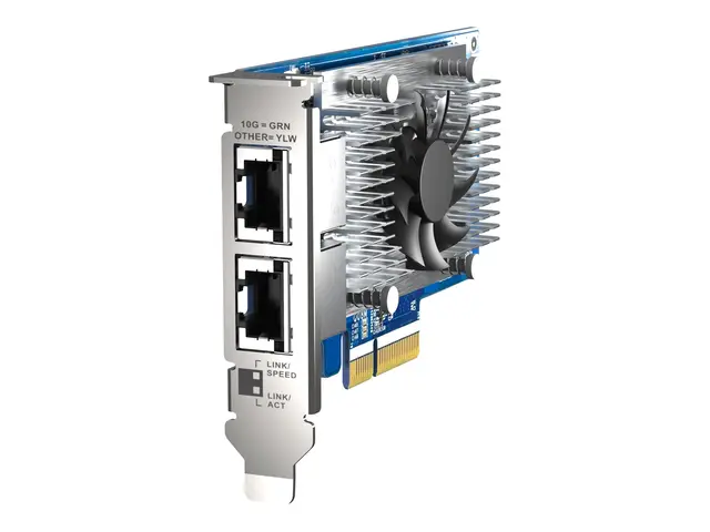 QNAP QXG-10G2T-X710 - Nettverksadapter - PCIe 3.0 x4 lav profil - ...