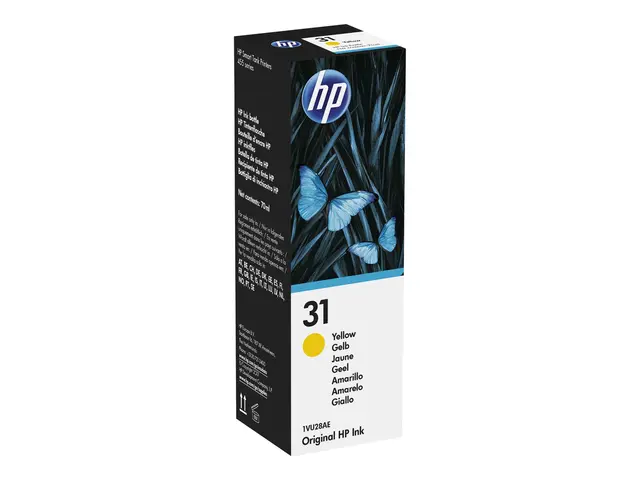 HP 31 - 70 ml gul original blekkrefill for Smart Tank 5105, 67X, 7...