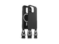 OtterBox React Series - Baksidedeksel for mobiltelefon halskjede - MagSafe-samsvar - svart - for Apple iPhone 15 Plus