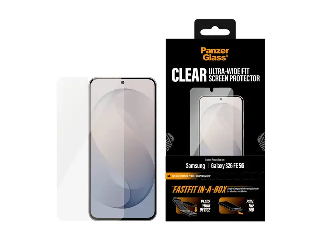PanzerGlass - Skjermbeskyttelse for mobiltelefon - ultra-bred pass...