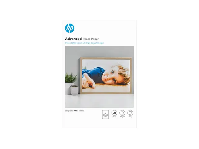 HP Advanced Photo Paper - Blank - A3 (297 x 420 mm) - 250 g/m² - 2...