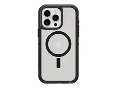 OtterBox Defender Series XT Clear - Baksidedeksel for mobiltelefon robust - MagSafe-samsvar - m&#248;rk side - for Apple iPhone 16 Pro Max