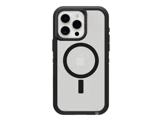 OtterBox Defender Series XT Clear Baksidedeksel for mobiltelefon - robust - MagSafe-samsvar - m&#248;rk side - for Apple iPhone 16 Pro Max