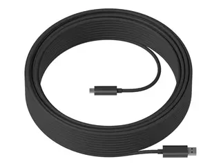 Logitech Strong - USB-kabel - USB-type A (hann) til 24 pin USB-C (hann) USB 3.2 - 45 m - Active Optical Cable (AOC), plenum - for Room Solution Huddle, Large
