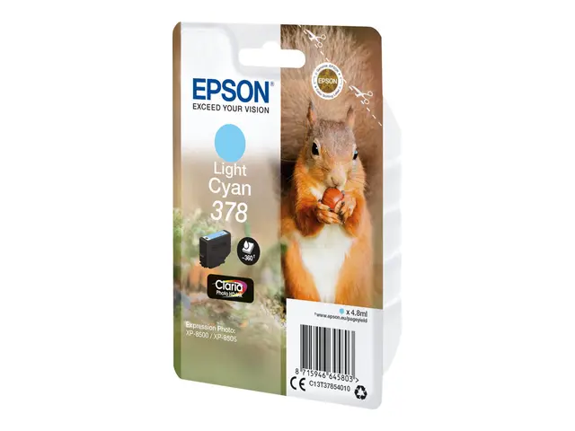 Epson 378 - 4.8 ml - lys cyan - original - blister - blekkpatron -...