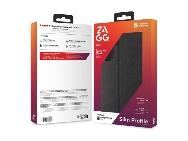 Zagg - Lommebok for mobiltelefon svart Samsung Galaxy S25 FE