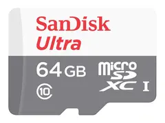 SanDisk Ultra - Flashminnekort - 64 GB - Class 10 microSDXC UHS-I
